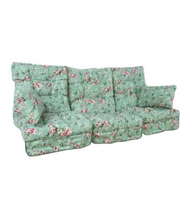 Kiigepadjad ROMA 108x56x10cm, 3tk, 80% puuvill, 20% polüester