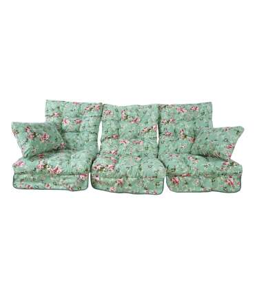 Kiigepadjad ROMA 108x56x10cm, 3tk, 80% puuvill, 20% polüester