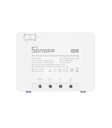 Smart WiFi switch with Energy Monitoring Sonoff POWR3 (25A/5500W)