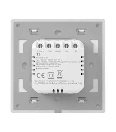 Smart WiFi Touch Wall Switch Sonoff TX T5 2C (2-channel)
