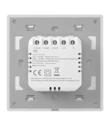 Smart WiFi Touch Wall Switch Sonoff TX T5 3C (3-channel)