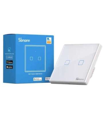 Smart Switch WiFi + RF 433 Sonoff T2 EU TX (2-channel) updated