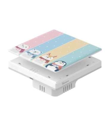 Decorative cover / cap for the T5 SONOFF Cartoon 4C touch switch.