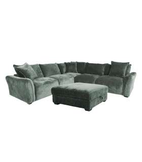 Nurgadiivan ja tumba DIVI 2176x276x102xH84cm, mündiroheline