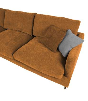 Nurgadiivan DAISY VN 292x162/94xH94cm, pruun