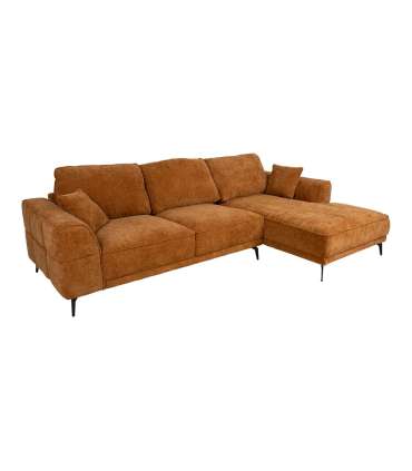 Nurgadiivan OLIVIA PN 295x104/170xH92cm, pruun