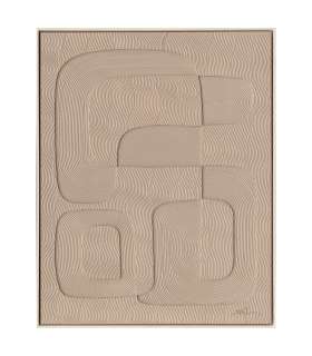 Maal raamiga 80x100cm, helepruun kujund