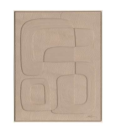 Maal raamiga 80x100cm, helepruun kujund