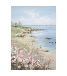 Õlimaal 70x100cm, õied rannas