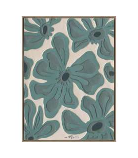 Maal raamiga 60x80cm, rohelised õied