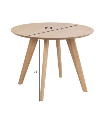 Söögilaud TOWNSVILLE D100xH75cm, hele tamm