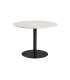 Söögilaud CORBY D105xH75cm, valge marmor/must