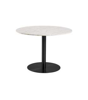 Söögilaud CORBY D105xH75cm, valge marmor