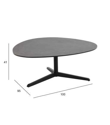 Diivanilaud BARNSLEY 100x95xH41cm, must