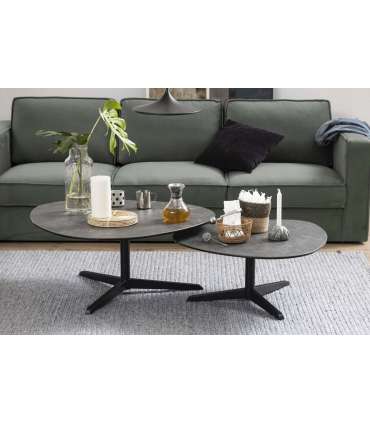 Diivanilaud BARNSLEY 84x77xH34cm, must