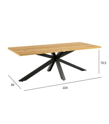 Söögilaud HEAVEN 220x90xH75,5cm, naturaalne