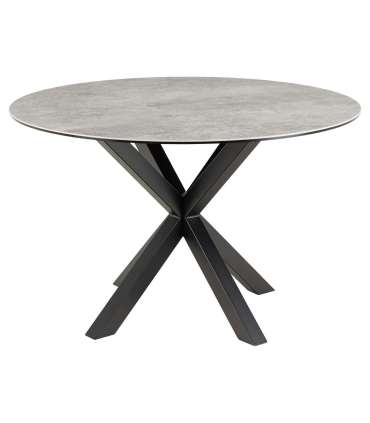 Söögilaud HEAVEN D119xH75,5cm, hall, keraamiline plaat, teras