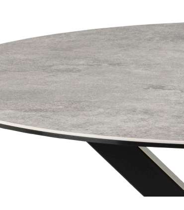 Söögilaud HEAVEN D119xH75,5cm, hall, keraamiline plaat, teras