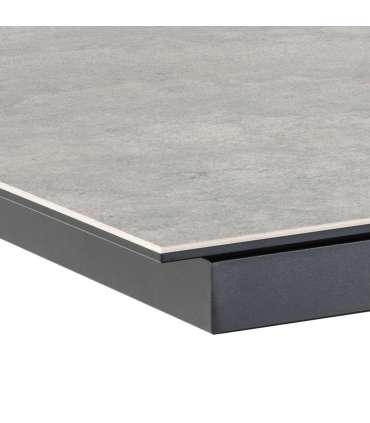 Söögilaud HEAVEN 200/240x100xH76cm, hall, keraamiline plaat