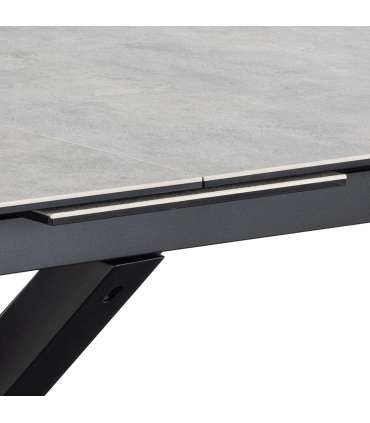 Söögilaud HEAVEN 200/240x100xH76cm, hall, keraamiline plaat