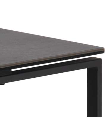 Diivanilauad 3tk KATRINE 50x50xH55cm, 43x43xH50cm, 36x36xH45cm, must