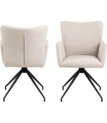 Tool LAURA käetugedega, beež