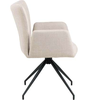 Tool LAURA käetugedega, beež, 57x61,5xH86cm