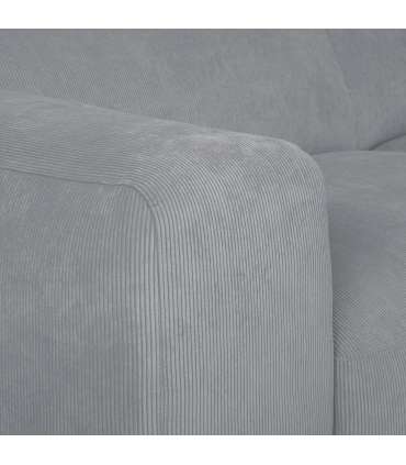 Nurgadiivan LEHTE parem nurk, hall, 250x100/200xH75cm