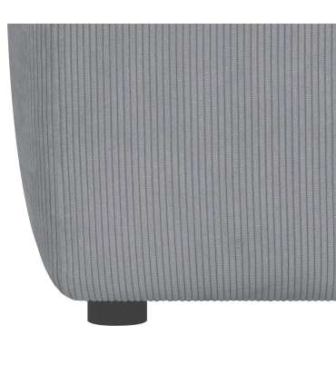 Nurgadiivan LEHTE parem nurk, hall, 250x100/200xH75cm