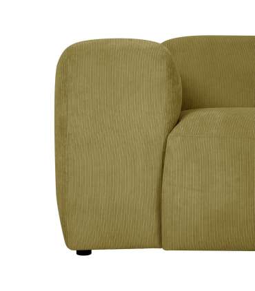 Nurgadiivan LEHTE parem nurk, roheline, 250x100/200xH75cm