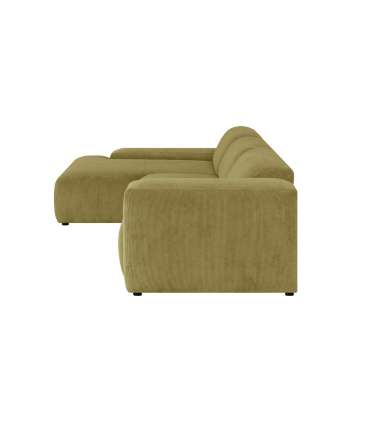 Nurgadiivan LEHTE 3-kohaline, vasak nurk, roheline, 340x100/170xH75cm