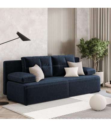 Diivanvoodid MUNICH pesukastiga, tumesinine