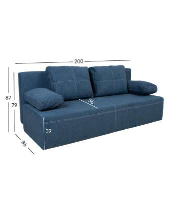 Diivanvoodid MUNICH pesukastiga, tumesin