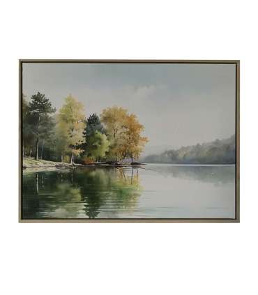 Seinapilt WALLY 45x60cm, mets järve ääres