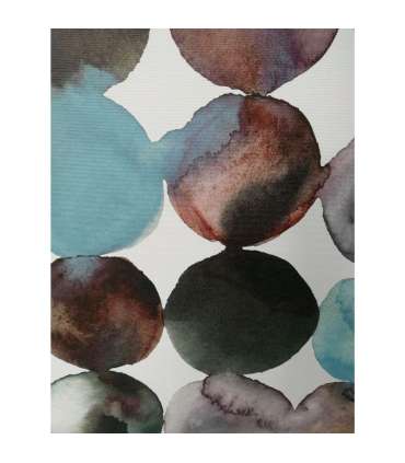 Seinapilt WALLY 60x60cm, sinised abstrak