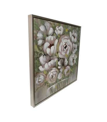 Seinapilt WALLY 60x60cm, valged õied