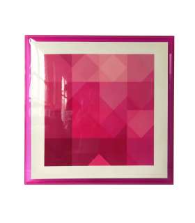 Seinapilt WALLY 80x80cm, roosa, akrüül