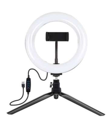 Tripod Mount Puluz with 20cm LED Ring Vlogging PKT3073B