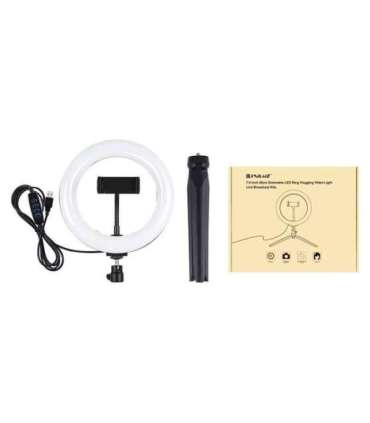 Tripod Mount Puluz with 20cm LED Ring Vlogging PKT3073B