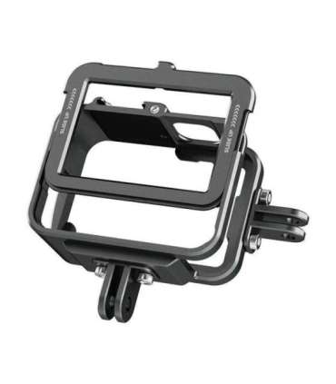 TELESIN Aluminum cage for GoPro Hero 12/11/10/9 +vertical adapter