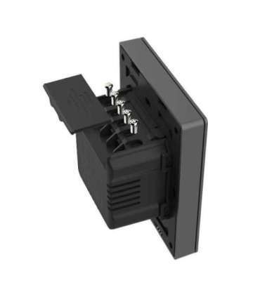 Smart WiFi wall switch SONOFF M5-3C-80 (3-channel, for frame, graphite)