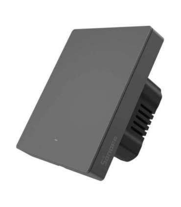 Smart WiFi wall switch SONOFF M5-1C-80 (1-channel, for frame, graphite)