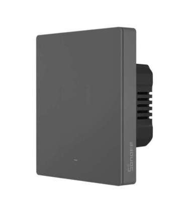 Smart WiFi wall switch SONOFF M5-1C-80 (1-channel, for frame, graphite)