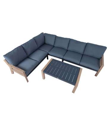 Aiamööblikomplekt TOMSON laud ja nurgadi