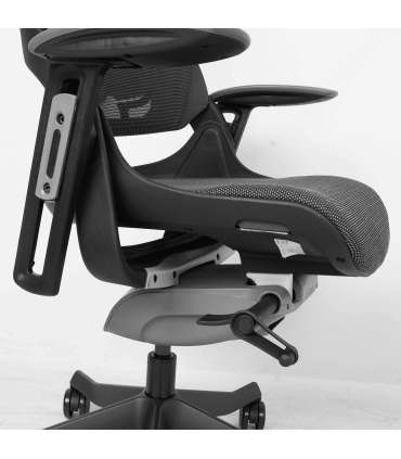 Töötool WAU laia seljatoega, hall