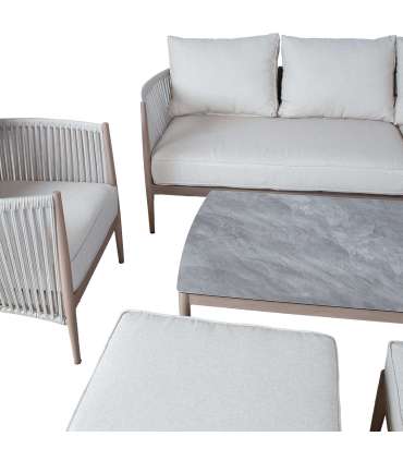 Aiamööblikomplekt MEDINA 5-osaline, beež