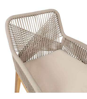 Tool FLORIDA 58x66xH83cm, akaatsia, beež