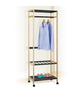 Esikuriiul FOREST 60x38xH170cm, naturaalne/must