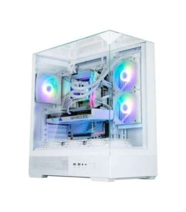 Zalman P40 Prism White, ARGB Fan x1