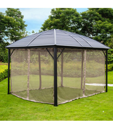 Шатёр ZURICH 3x3,6xH2,63м со стальной крышей, коричневый